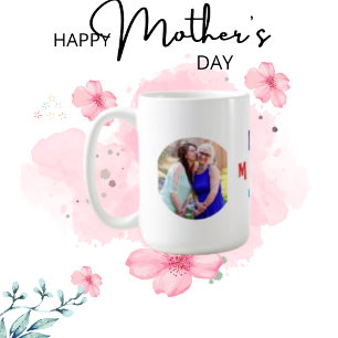 Best Mom Ever, Personalized and Custom Kiss Photo Coffee Mug