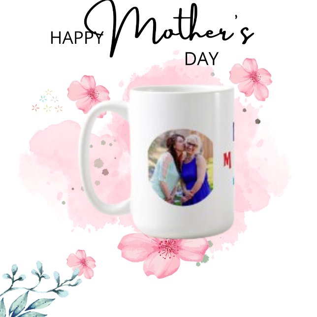 Best Mom Ever, Personalized and Custom Kiss Photo Coffee Mug (Creator Uploaded)