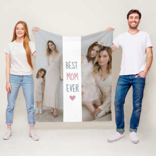 Best Mom Ever' Personalized Fleece Blanket