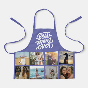 Best Mom Ever Personalized Photo Collage Very Peri Apron