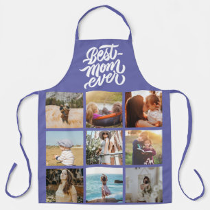Best Mom Ever Personalized Photo Collage Very Peri Apron