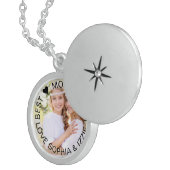Best Mom Ever Personalized Photo Locket Necklace (Front Right)