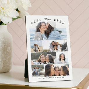 Best Mom Ever Personalized Photo Memory Collage Plaque