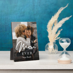 Best mom ever personalized photo Mothers Day Plaqu Plaque