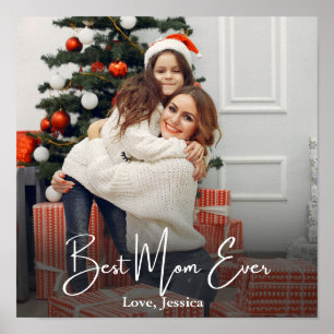 Best Mom Ever Personalized Photo Poster