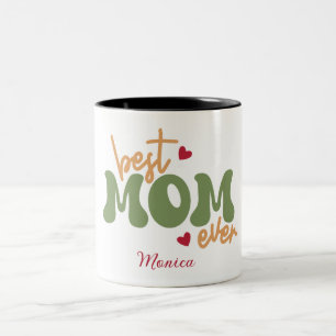 Best Mom Ever Personalized Script Name Mug
