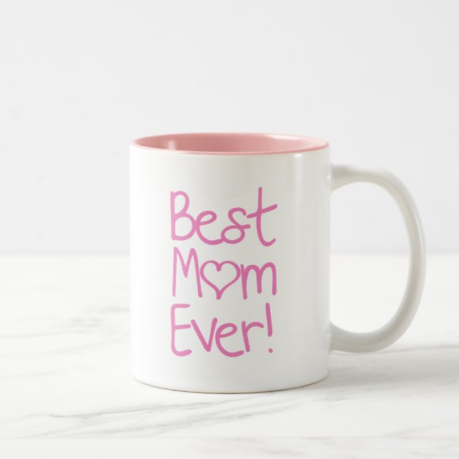 Best Mom Ever! Personalized Two-Tone Coffee Mug (Right)