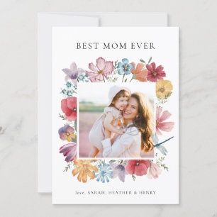 Best Mom Ever Photo Card