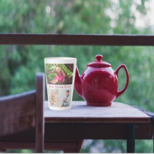Best Mom Ever Photo Collage Latte Mug
