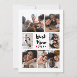 Best Mom Ever Photo Collage Mother's Day Card