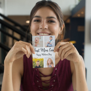 Best Mom Ever Photo Collage Mother's Day Card