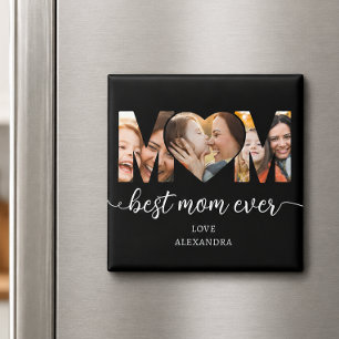 Best Mom Ever Photo Collage Mothers Gift Magnet
