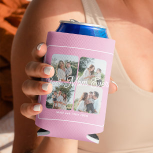 Best Mom Ever photo collage personalized keepsake Can Cooler