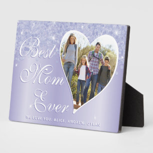 Best Mom Ever Photo Elegant Mother's Day Plaque