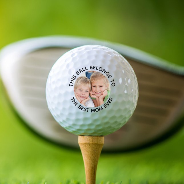 Best Mom Ever Photo Golf Balls (Creator Uploaded)