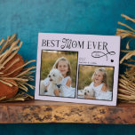 Best Mom Ever Photo Heart Dog Mothers Day Gifts Plaque<br><div class="desc">Celebrate the woman whose heart is full of fur, paw prints, and unconditional love. This Best Dog Mom Ever Heart Photo Plaque is a sentimental tribute to the bond she shares with her pup - the walks at sunrise, the cuddles on quiet nights, the loyalty, joy, and comfort only a...</div>