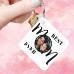 Best Mom Ever Photo Keychain<br><div class="desc">This Best Mom Ever Photo Keychain is decorated with the word Mom in stylish typography.
Easily customizable with your photo.
Makes a perfect Mother's Day gift.</div>