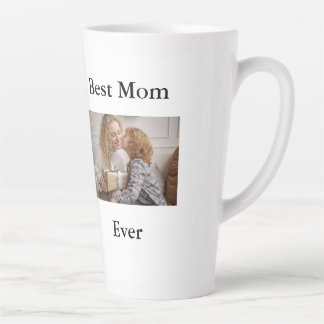 Best Mom Ever Photo Latte Mug