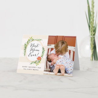 Best Mom Ever Photo Mother's Day Card