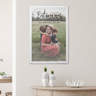 Best Mom Ever Photo Mother's Day Gift Wall Art  Pennant