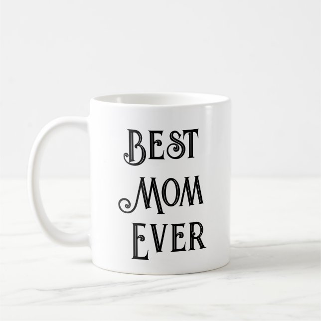 Best Mom Ever Photo Mug – Custom Name Mother’s Day (Left)