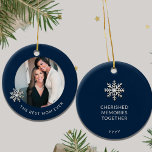 Best Mom Ever Photo Ornament<br><div class="desc">Capture the cherished moments shared between a mother and daughter with our Best Mom Ever Photo Ornament. The front showcases a heartwarming photo of a mom and her daughter, radiating love and joy, while "The Best Mom Ever" elegantly declares her greatness. On the back, "Cherished Memories Together" beautifully encapsulates their...</div>