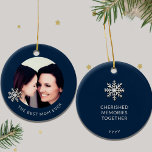 Best Mom Ever Photo Ornament<br><div class="desc">Embrace the treasured moments shared between a mother and daughter with our "Best Mom Ever" Photo Ornament. The front showcases a heartwarming photo capturing their special bond, radiating love and joy, while the sentiment "Best Mom Ever" elegantly celebrates her role. On the back, "Cherished Memories Together" beautifully encapsulates their unique...</div>