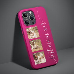 Best Mom Ever Photo Picture  Elegant Script Pink Case-Mate iPhone 14 Case