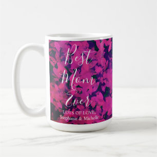 Best Mom Ever Pink Floral Garden Coffee Mug
