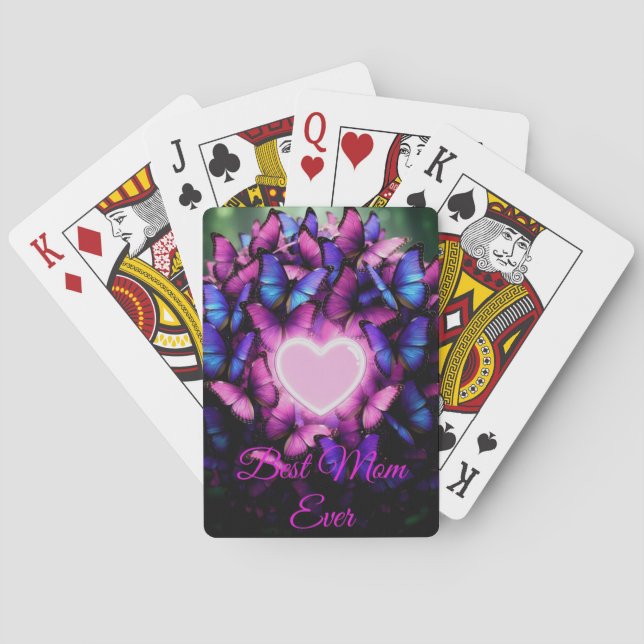 Best Mom Ever Playing Cards (Back)