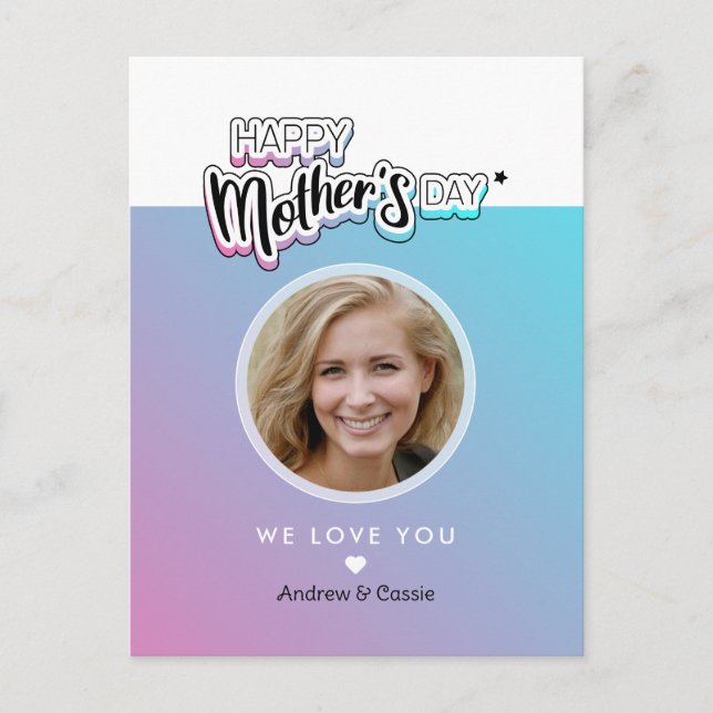 Best mom ever postcard (Front)