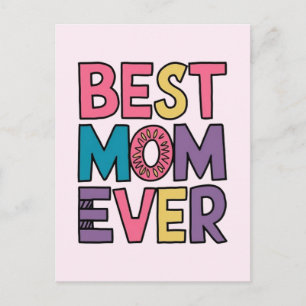 Best mom ever postcard