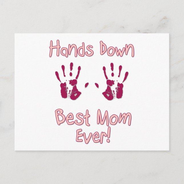Best Mom Ever Postcard (Front)