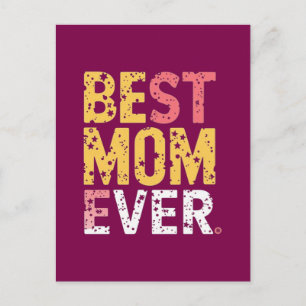 Best mom ever postcard