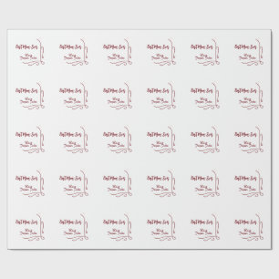 Best mom ever red love Spanish border stylish Wrapping Paper