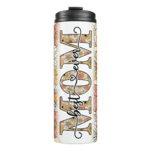 Best Mom Ever Retro Floral Thermal Tumbler