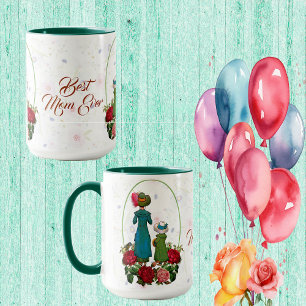 Best Mom Ever Rustic Roses Vintage Mothers Day Fun Mug