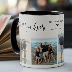 Best Mom Ever Script 4x Photo Mug