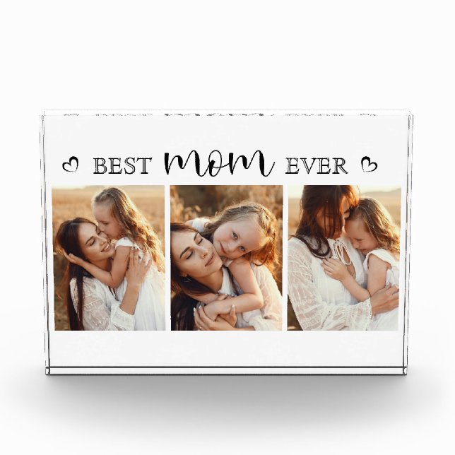 Best Mom Ever Script Gift For Mom Photo Collage (Front)