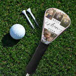 Best Mom Ever Script Mother's Day Photo Collage Golf Head Cover<br><div class="desc">Send a beautiful personalized mother's day gift to your mom that she'll cherish forever. Special personalized mother's day family photo collage to display your special family photos and memories. Our design features a simple 4 photo collage grid design with "Best Mom Ever" designed in a beautiful handwritten black script style...</div>