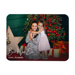 Best Mom Ever Simple Custom Photo Magnet
