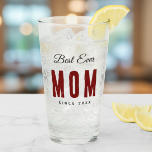Best Mom Ever Since 20XX Modern Simple Preppy  Glass
