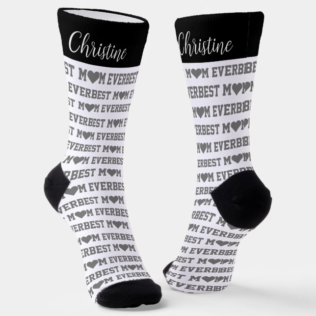 Best MOM Ever Socks (Angled)