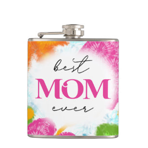 Best Mom Ever Sublimation Design Hip Flask
