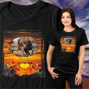 Best Mom Ever Sunset Marina 2584 Tri-Blend Shirt