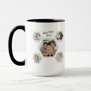 Best Mom Ever Ten Photo Template Family Keepsake Mug