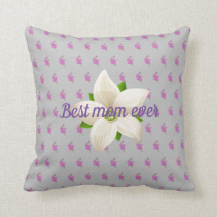 Best mom ever throw pillow