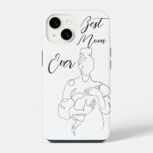 Best Mom Ever Trendy One Line Motherhood Classic