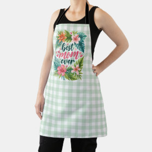 Best Mom Ever Tropical Floral Mother’s Day Apron