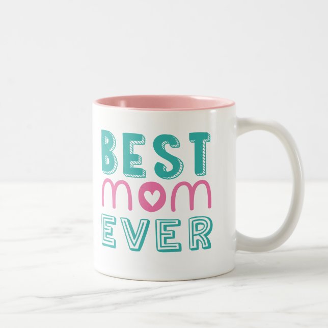 Best Mom Ever Two-Tone Mug (Right)